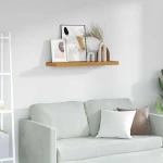 vidaXL Ράφι Τοίχου Επιτοίχιο Μπεζ 90 x 23,5 x 4 εκ Επεξεργασμένο ξύλο