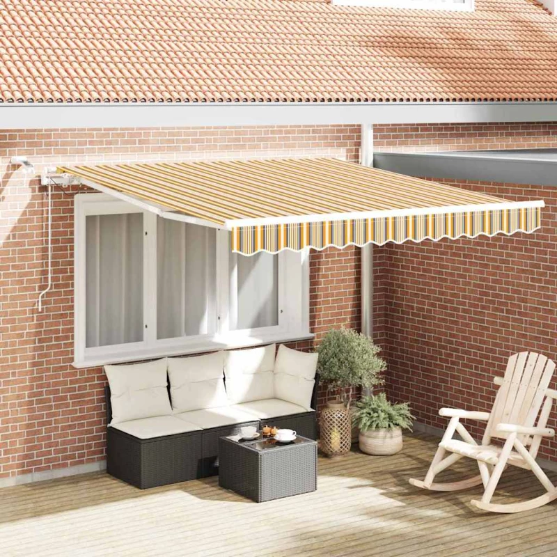 vidaXL Σκηνίτσα Αναδιπλούμενη Πολύχρωμο 350 x 250 εκ