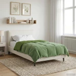 vidaXL Κουβέρτα ολόκληρου του χρόνου Πράσινο 155 x 200 εκ. Μικροΐνες