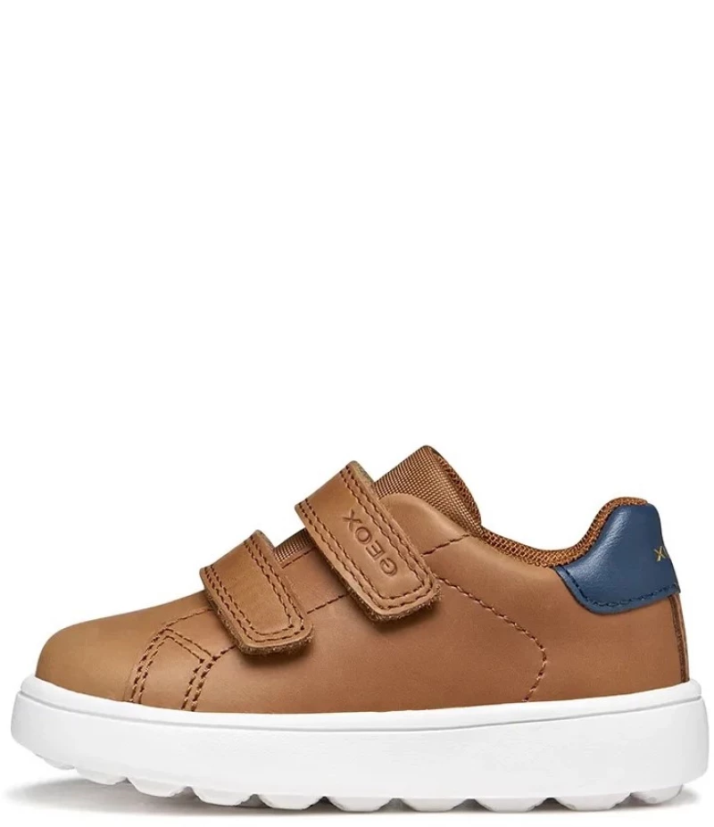 GEOX B MINICUB B656TA 0CL54 C6176 COGNAC/NAVY  SNEAKERS  CASUAL