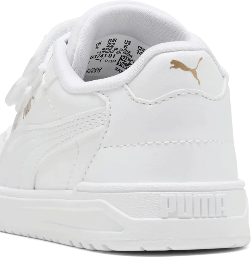 PUMA SHUFFLER DOWNTOWN LO V INF SNEAKERS 403741 01 WHITE/GOLD