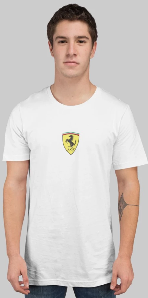 Ferrari Essential T-Shirt - WHITE