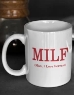 Man i love Ferrari | Hamilton | MILF Κεραμική Κούπα - White