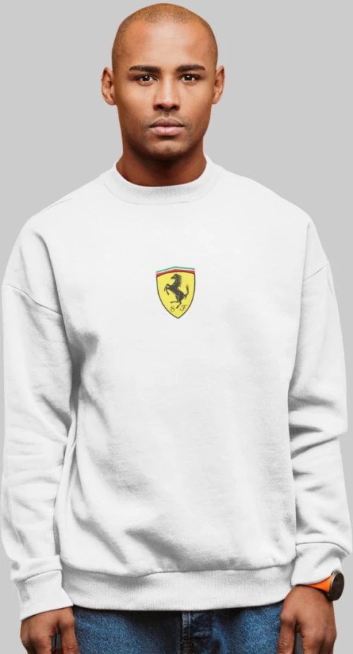 Hamilton x Ferrari Φούτερ - WHITE
