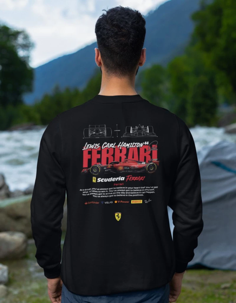 Hamilton x Ferrari Φούτερ - WHITE