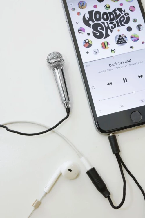 Mini Karaoke Microphone - Silver (US133-EU) / Gadgets