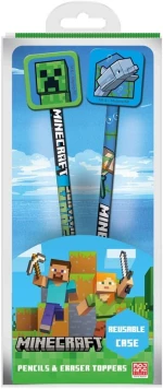 MINECRAFT  - Pencil & Topper 2PK