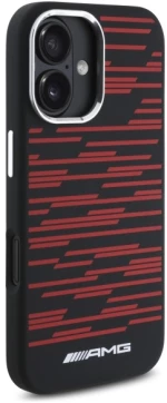 AMG Silicone Graphics MagSafe case for iPhone 16 - black