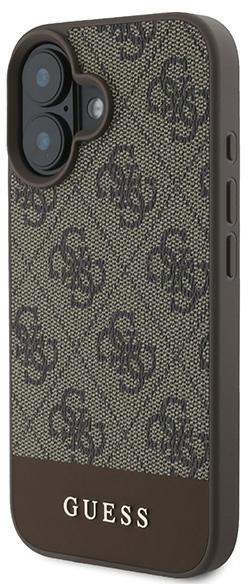 Guess 4G Bottom Stripe Case for iPhone 16 Plus 6.7" - Brown