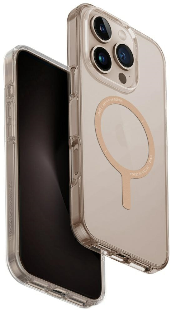 Uniq Clario Magclick Charging Case for iPhone 16 Pro - Transparent Gold