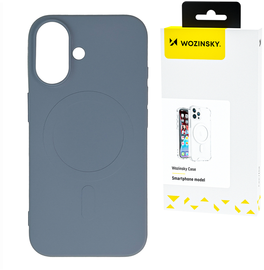 Wozinsky Silicone Case MagSafe Compatible for Samsung Galaxy S24 FE - Gray