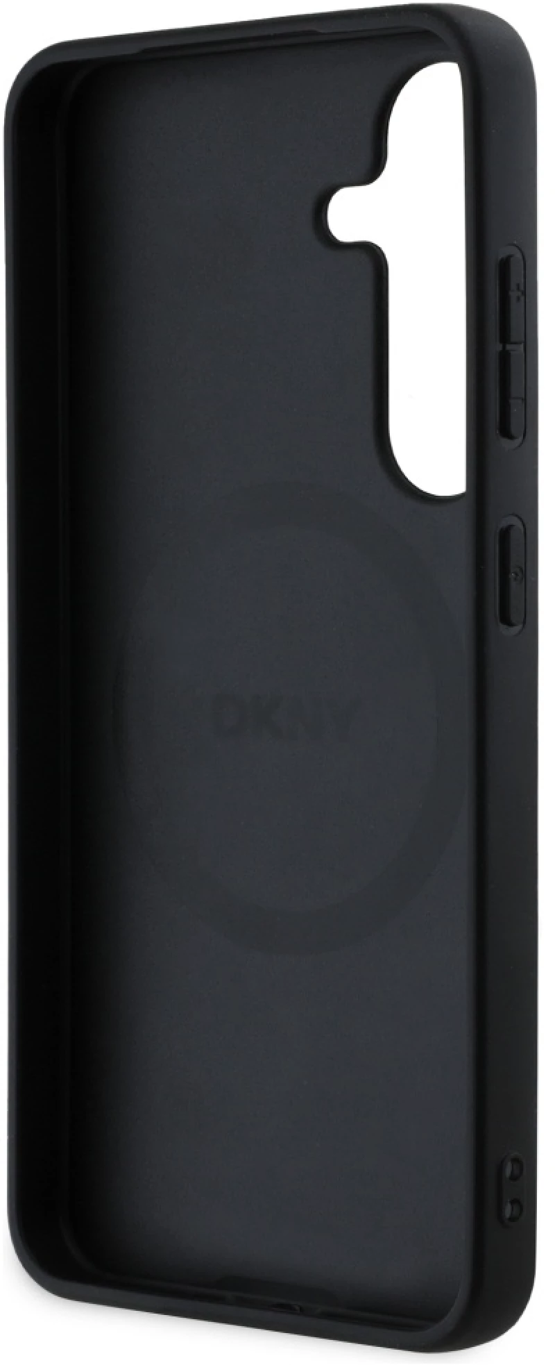 DKNY Leather Checkered Pattern MagSafe case for Samsung Galaxy S25 taupe
