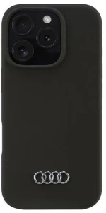 Audi Silicone Case iPhone 16 Pro 6.3" black/black hardcase AU-LSRIP16P-Q3/D1-BK