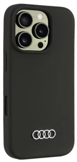 Audi Silicone Case iPhone 16 Pro 6.3" black/black hardcase AU-LSRIP16P-Q3/D1-BK