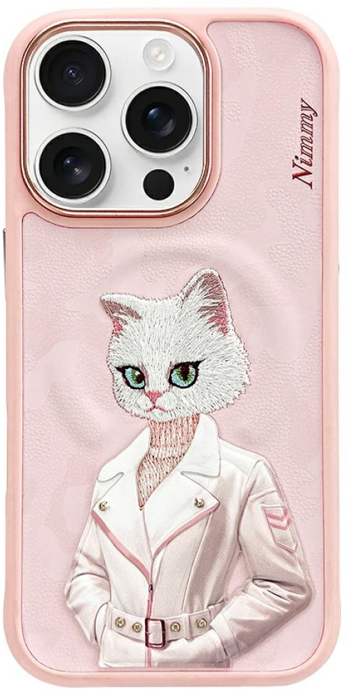 Nimmy Magnetic fashion cute pet MagSafe case for iPhone 16 Pro - pink