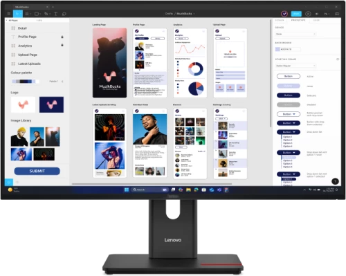 Lenovo 64B0GAT1EU ThinkVision T32UD-40 31.5" 4K UHD Monitor IPS, HDR10 6 ms