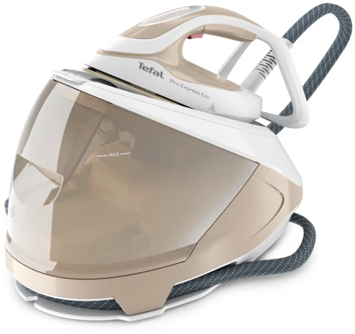 Tefal Pro Express Eco GV9E22E0 steam ironing station 2200 W 1.8 L Durilium AirGlide Autoclean soleplate Beige, White