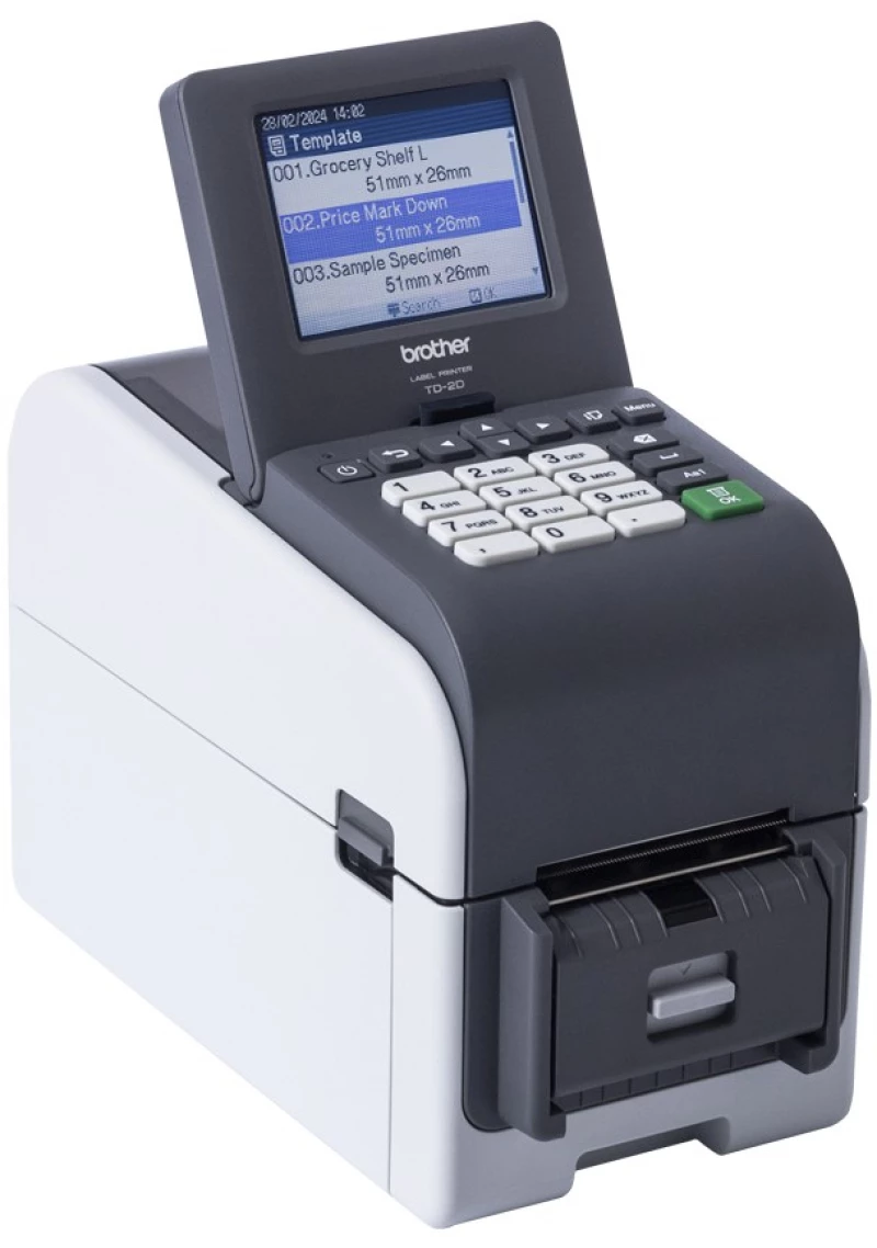 Brother TD-2350DSA203 label printer Direct thermal 203 x 203 DPI 152 mm/sec Wired & Wireless Ethernet LAN Wi-Fi Bluetooth