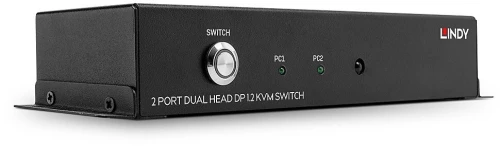 Lindy 2 Port Dual Head DisplayPort 1.2 KVM Switch