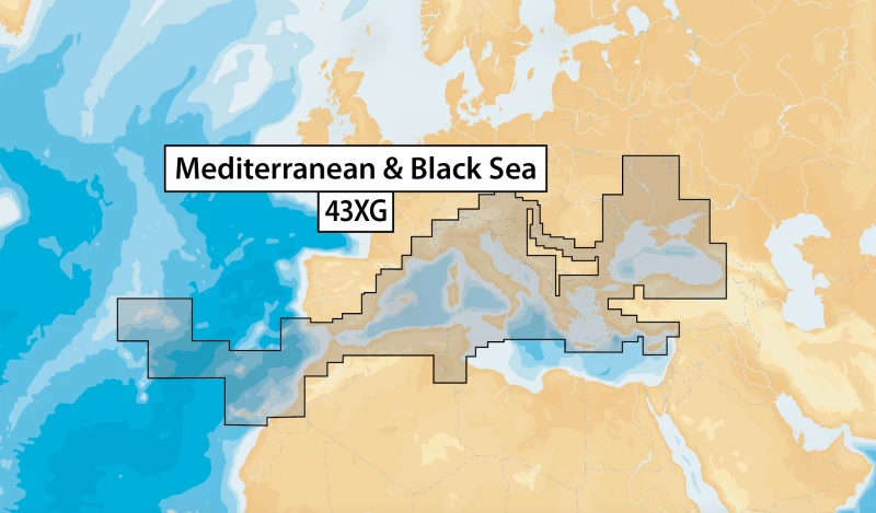 Navionics Χάρτης για GPS MSD/NAV+43XG Mediterranean & Black Sea