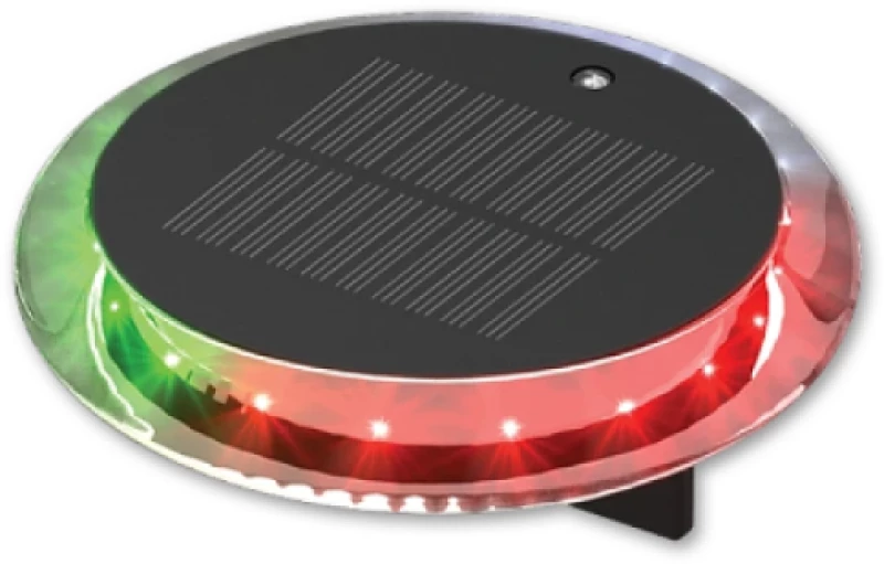 Φανάρι Πορείας LED Τρίχρωμο RGW 115mm Ηλιακό