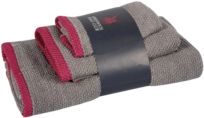 ΣΕΤ ΠΕΤΣΕΤΕΣ 3 ΤΕΜΑΧΙΩΝ COZY 4102 GREY GREENWICH POLO CLUB
