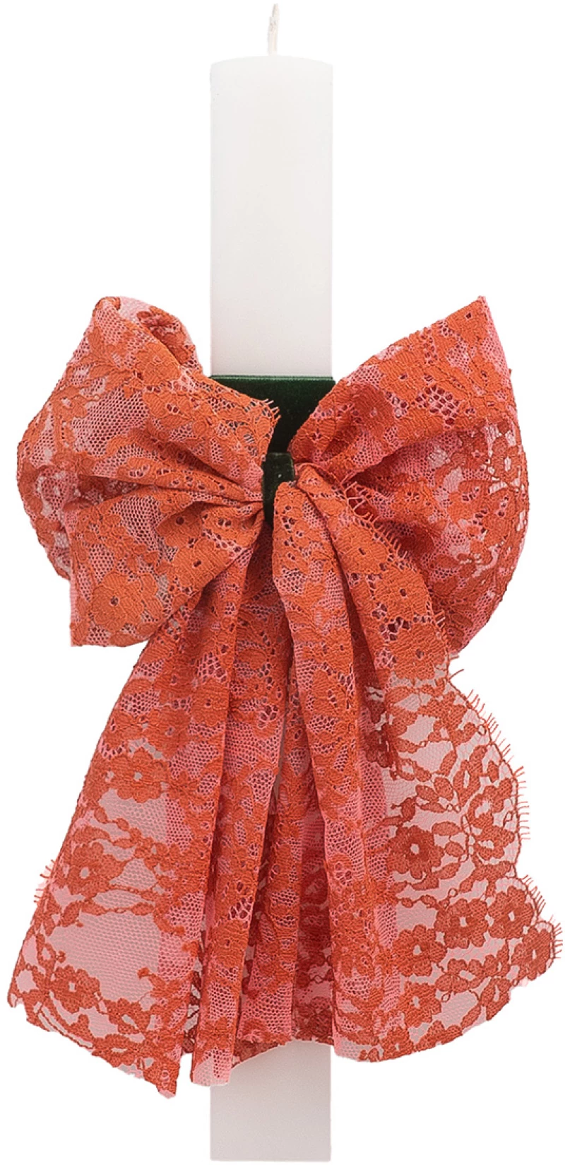 Beauty Home ΛΑΜΠΑΔΑ ΛΕΥΚΗ 33cm ΦΙΟΓΚΟΣ ΚΟΡΑΛΙ ΔΑΝΤΕΛΑ