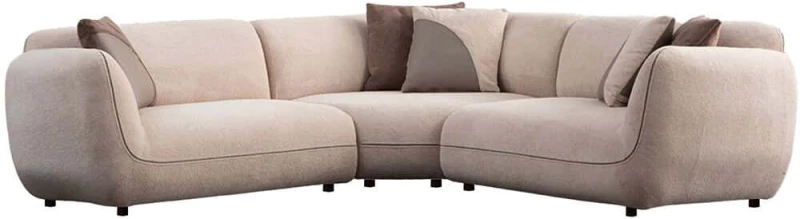 Καναπές Γωνιακός Pavia 560ARE5259 240x240x75cm Cream