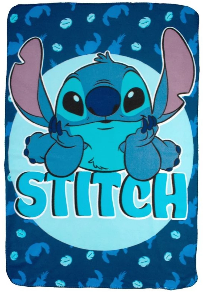 DimCol Κουβέρτα Fleece Disney Home Stitch 18 100X140 Blue 100% Polyester 54462527014