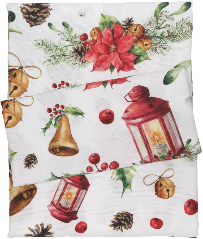 DAS HOME CHRISTMAS RUNNER 45Χ140 0624 ΚΟΚΚΙΝΟ, ΜΠΕΖ, ΧΡΥΣΟ