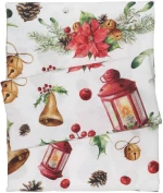 DAS HOME CHRISTMAS RUNNER 45Χ140 0624 ΚΟΚΚΙΝΟ, ΜΠΕΖ, ΧΡΥΣΟ