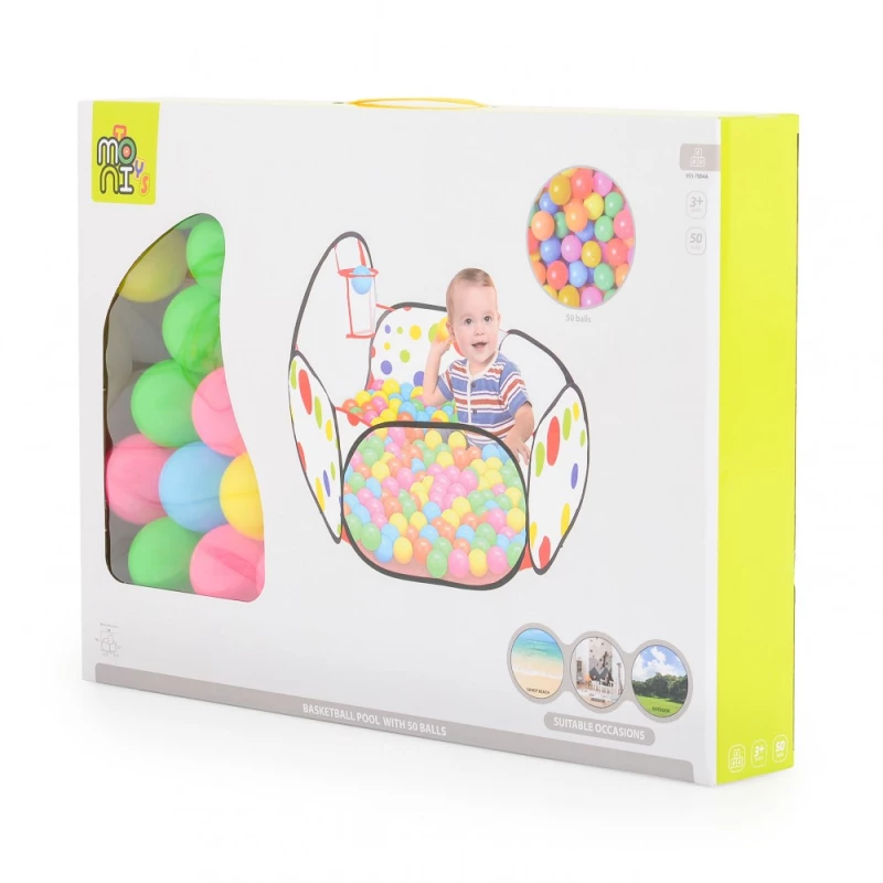 MONI TOYS ΜΠΑΛΟΠΙΣΙΝΑ ΜΕ 50 ΜΠΑΛΕΣ 3801005601790