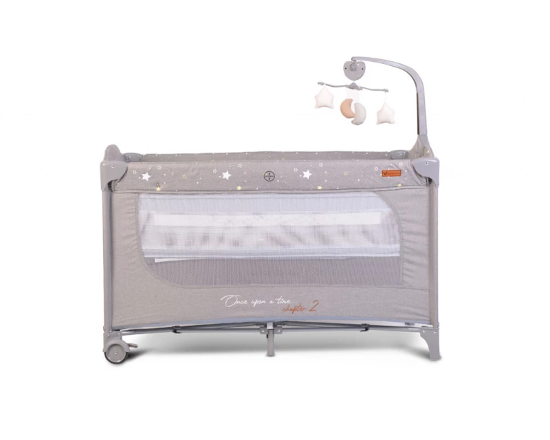 Cangaroo Παρκοκρέβατο με Παιχνίδι Once Upon A Time 2 Layers Grey 3800146248383