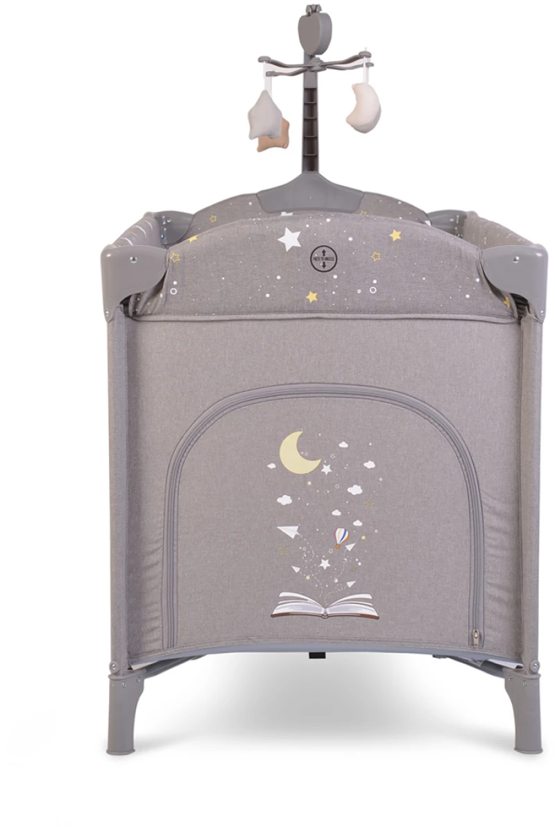 Cangaroo Παρκοκρέβατο με Παιχνίδι Once Upon A Time 2 Layers Grey 3800146248383
