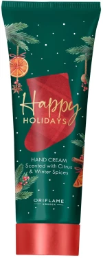 Kρέμα Χεριών Happy Holidays με Άρωμα Εσπεριδοειδών & Χειμερινών Μπαχαρικών
