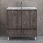 Πάγκος-Νιπτήρας Μπάνιου Malaga Grey Μ81ΧY72ΧB46cm