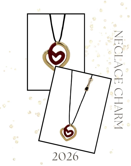 Red Heart Necklace Charm 2026