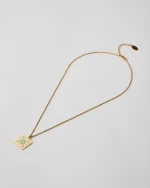 Mandala Enamel Gold Pendant Necklace