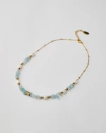 Aquamarine Pearl Necklace