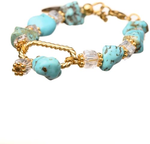 Turquoise Bracelet with locket element