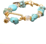 Turquoise Bracelet with locket element