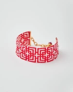 Red Labyrinth Miyuki Bracelet