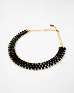 Miyuki Tila Necklace - Black