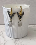 Miyuki wings with crystal drop