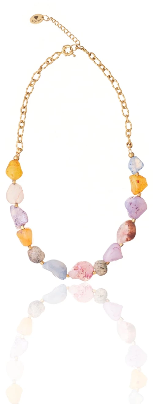 Colourful Agate Gems Necklace