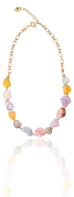 Colourful Agate Gems Necklace