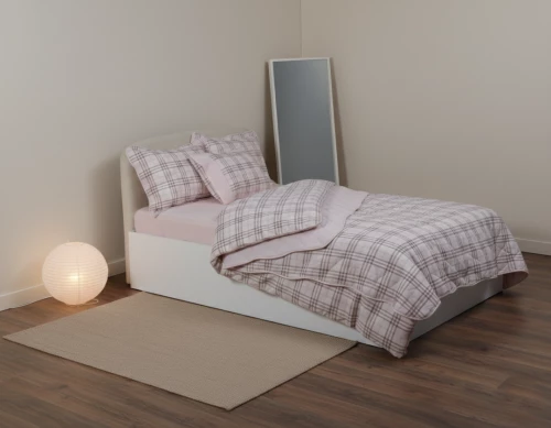 Σετ παπλωματοθήκη βαμβακερή ( 180cm x 250cm) καρρώ ρόζ