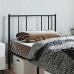 vidaXL Ανταλλακτικό κεφαλάρι Μαύρο 80 εκ. Μεταλλικό