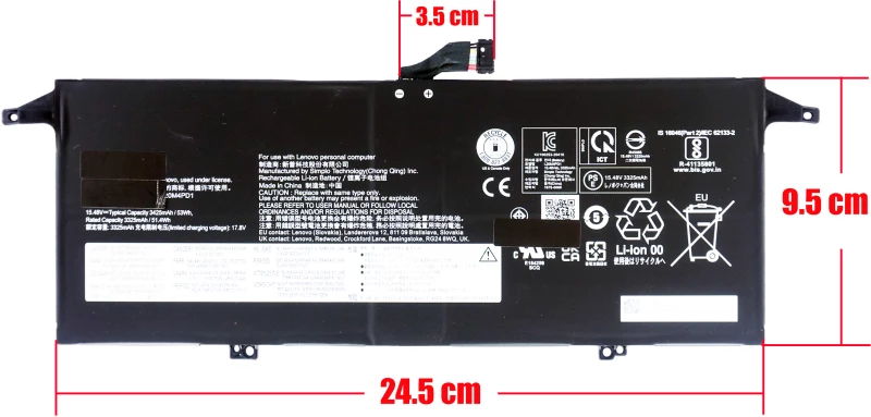 Lenovo 5B11B65323 BATTERY SD/C L20D4PD1 15.48V 53Wh 4cell ( Κωδ.1-BAT0708 )