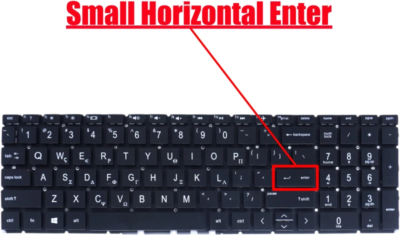 Πληκτρολόγιο Laptop HP 15-da0103nv 5CT79EA L14603-151 GR No Frame Layout keyboard  ( Κωδ.40549GRNOFRAME )
